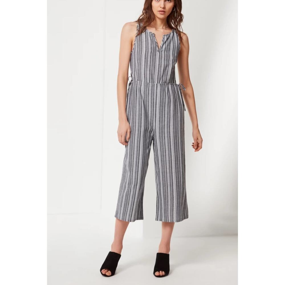 Drew Stripped Sleeveless Wide Leg Jumpsuit Size M Medium Multicolor